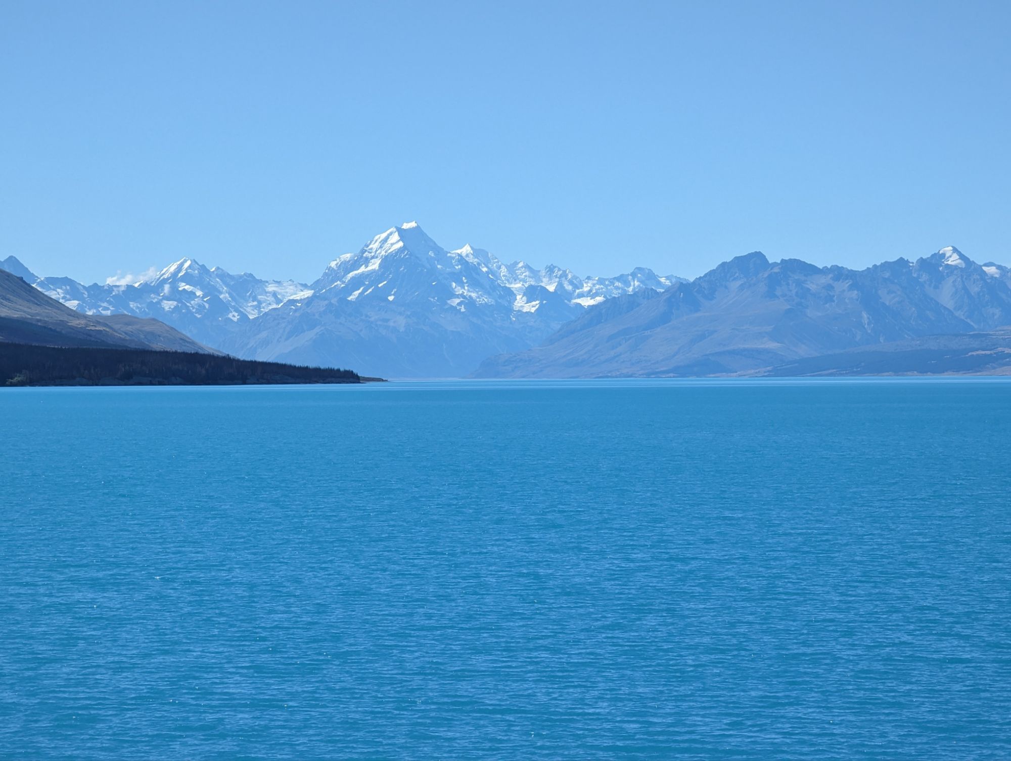 Thursday, February 8, 2024: Day 367-Blue Skies and Blue Water at Mt. Cook